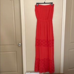 Brand New Strapless Coral Dress!